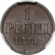 ������� ��������� 1 ����� 1871 ���� � ����� CPRC MS 62 BN