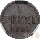 ������� ��������� 1 ����� 1866 ���� � ����� CPRC MS 61 BN